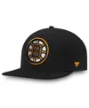 Fanatics Men's Black Boston Bruins Core Fitted Hat In Black
