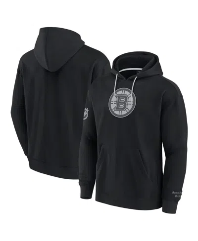 Fanatics Men's Black Boston Bruins Elements Pace Pullover Hoodie In Black,gray