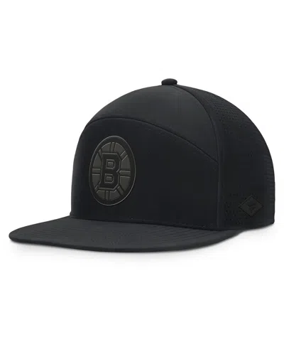 Fanatics Men's Black Boston Bruins Front Office Adjustable Hat