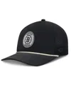 Fanatics Men's Black Boston Bruins Front Office Performance A-frame Adjustable Hat In Black