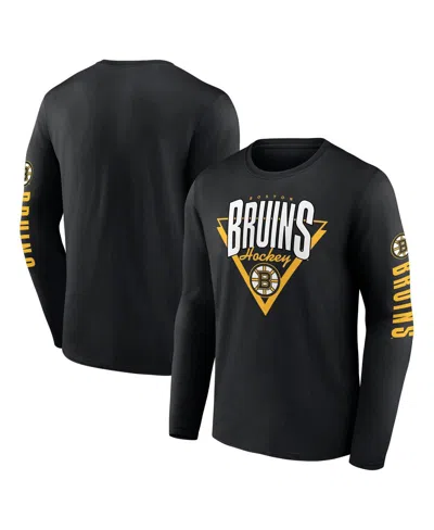Fanatics Men's Black Boston Bruins Headline Long Sleeve T-shirt