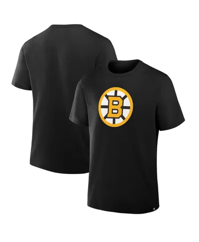 Fanatics Men's Black Boston Bruins Primary Logo Legacy T-shirt