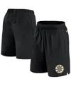 Fanatics Branded  Black Boston Bruins Authentic Pro Tech Shorts In Black