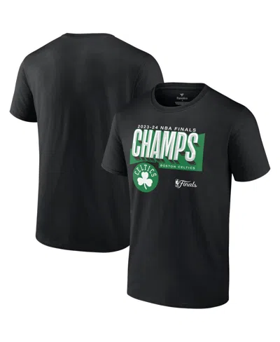 Fanatics Men's Black Boston Celtics 2024 Nba Finals Champions Big Tall Pick Roll Defense T-shirt