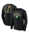 Fanatics Men's Black Boston Celtics 2024 Nba Finals Champions Fade Away Jumper Roster Signature Long Sleeve T In Black