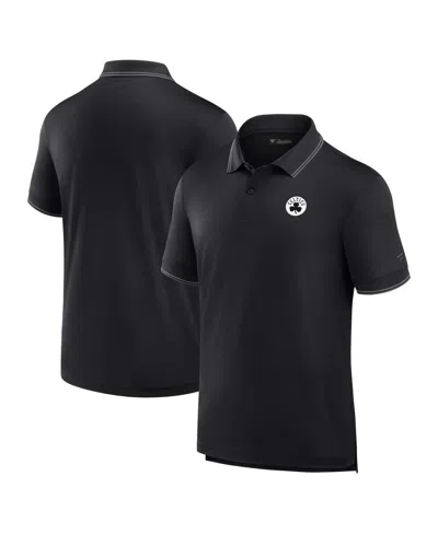 Fanatics Men's Black Boston Celtics Front Office Polo Shirt