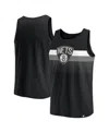 Fanatics Men's Black Brooklyn Nets Wild Game Tank Top In Black