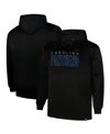 Fanatics Men's Black Carolina Panthers Big Tall Fleece Pullover Hoodie In Black