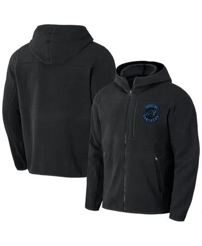 Fanatics Men's Black Carolina Panthers Sherpa Full-zip Hoodie