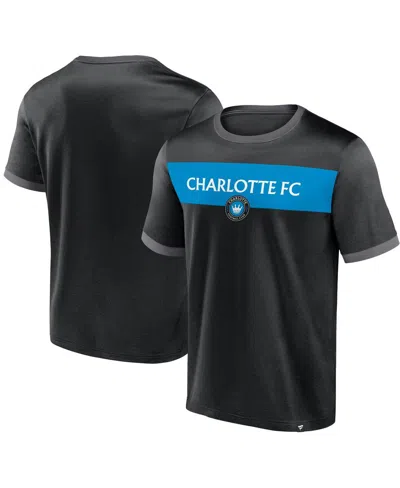Fanatics Men's Black Charlotte Fc Advantages T-shirt
