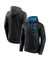 Fanatics Branded Black Charlotte Fc Halftime Pullover Hoodie In Black,blue