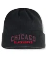 Fanatics Men's Black Chicago Blackhawks Andee Cuffed Beanie In Black
