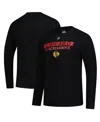Fanatics Men's Black Chicago Blackhawks Authentic Pro Primary Logo Long Sleeve T-shirt In Black