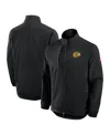 Fanatics Men's Black Chicago Blackhawks Authentic Pro Rink Coaches Full-zip Jacket In Black