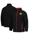 Fanatics Men's Black Chicago Blackhawks Authentic Pro Rink Coaches Full-zip Jacket In Black
