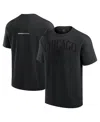 Fanatics Men's Black Chicago Blackhawks Elements Flex Tri-blend T-shirt In Black