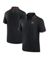 Fanatics Men's Black Chicago Blackhawks Front Office Move Mono Polo Shirt In Black