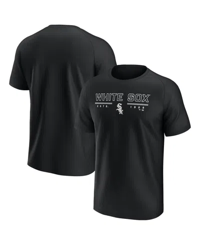 Fanatics Men's Black Chicago White Sox Raglan T-shirt