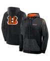 Fanatics Men's Black Cincinnati Bengals Checkdown Pass Full-zip Hoodie In Black