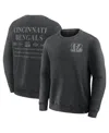 Fanatics Men's Black Cincinnati Bengals Deep Route Pullover Sweatshirt In Black
