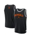 Fanatics Men's Black Cincinnati Bengals Elements Future Ground Jersey Tank Top In Black