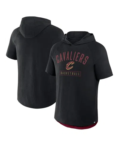 Fanatics Men's Black Cleveland Cavaliers Pass Legend Hooded T-shirt