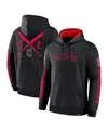 Fanatics Men's Black Cleveland Guardians Big City Legacy Fleece Pullover Hoodie In Black