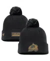 Fanatics Men's Black Colorado Avalanche Military Appreciation Cuffed Knit Hat With Pom In Black