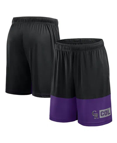 Fanatics Men's Black Colorado Rockies Best Of The Best Shorts