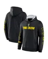 Fanatics Men's Black Columbus Crew Penalty Kick Legacy Pullover Hoodie In Black