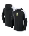 Fanatics Men's Black Columbus Crew Red Card Transitional Pullover Hoodie In Black