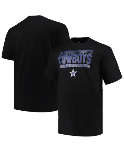 Fanatics Men's Black Dallas Cowboys Big Tall Pop T-shirt