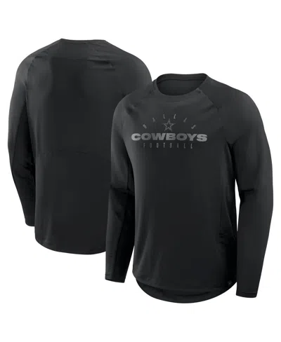 Fanatics Men's Black Dallas Cowboys Coverage Scheme Long Sleeve T-shirt