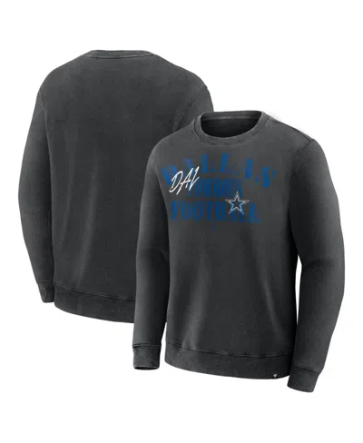 Fanatics Men's Black Dallas Cowboys Halftime Lead Relaxed Heavyweight French Terry Sweatshirt