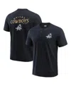 Fanatics Men's Black Dallas Cowboys Washed Henley T-shirt In Black