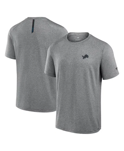 Fanatics Men's Black Detroit Lions Front Office Move Mono T-shirt In Gray