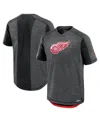 Fanatics Men's Black Detroit Red Wings Authentic Pro Rink Tech T-shirt In Black