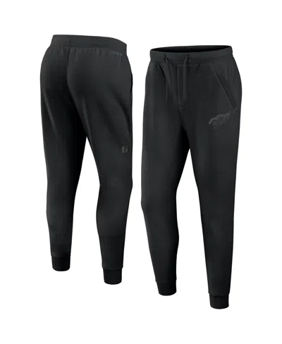 Fanatics Men's Black Detroit Red Wings Authentic Pro Road Fleece Sweatpants