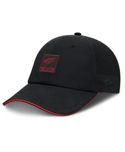 Fanatics Men's Black Detroit Red Wings Driver Adjustable Hat