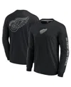 Fanatics Men's Black Detroit Red Wings Elements Strive Long Sleeve T-shirt In Black