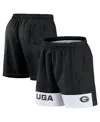 Fanatics Men's Black Georgia Bulldogs Elements Intensity Woven Shorts In Black