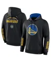 Fanatics Men's Black Golden State Warriors Legacy Guard Pullover Hoodie In Black,deep Royal
