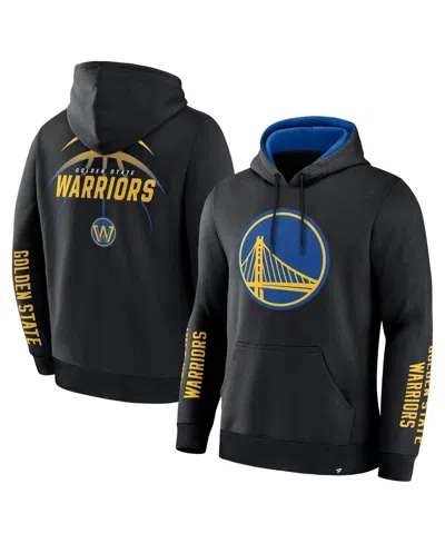 Fanatics Men's Black Golden State Warriors Legacy Guard Pullover Hoodie In Black,deep Royal