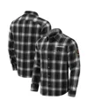 Fanatics Men's Black Houston Texans Flannel Plaid Full-snap Shirt In Blue