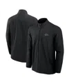 Fanatics Men's Black Kansas City Chiefs Front Office Woven Quarter-zip Jacket In Black