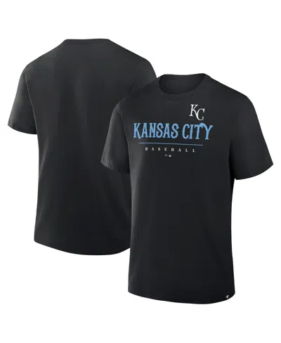 Fanatics Men's Black Kansas City Royals Color Pop Legacy Clubhouse T-shirt