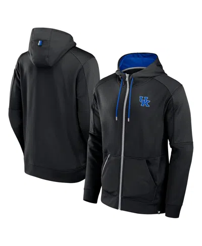 Fanatics Men's Black Kentucky Wildcats Defender Full-zip Hoodie
