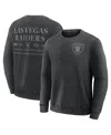 Fanatics Men's Black Las Vegas Raiders Deep Route Pullover Sweatshirt In Black
