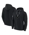 Fanatics Men's Black Las Vegas Raiders Elements Pace Fleece Pullover Hoodie In Black