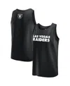 Fanatics Men's Black Las Vegas Raiders Elements Tank Top In Black
